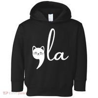 Comma La Cat Lady Kamala Harris Toddler Hoodie thumb 0
