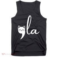 Comma La Cat Lady Kamala Harris Tank Top thumb 0