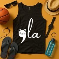 Comma La Cat Lady Kamala Harris Tank Top thumb 4