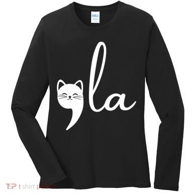 Comma La Cat Lady Kamala Harris Women's Long Sleeve Shirt