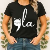 Comma La Cat Lady Kamala Harris Women's T-Shirt thumb 2