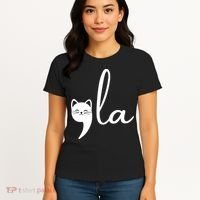 Comma La Cat Lady Kamala Harris Women's T-Shirt thumb 4