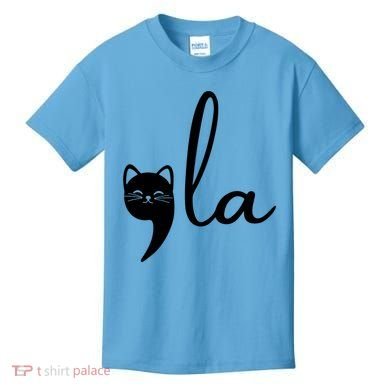 Comma La Cat Lady Kamala Harris Kids T-Shirt