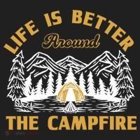 Campfire Lovers Campers Life Is Better Around The Campfire Gift Hat thumb 2