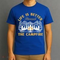 Campfire Lovers Campers Life Is Better Around The Campfire Gift T-Shirt thumb 3