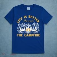Campfire Lovers Campers Life Is Better Around The Campfire Gift T-Shirt thumb 5