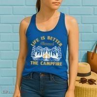 Campfire Lovers Campers Life Is Better Around The Campfire Gift Women's Tank Top thumb 2
