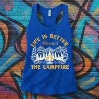 Campfire Lovers Campers Life Is Better Around The Campfire Gift Women's Tank Top thumb 3