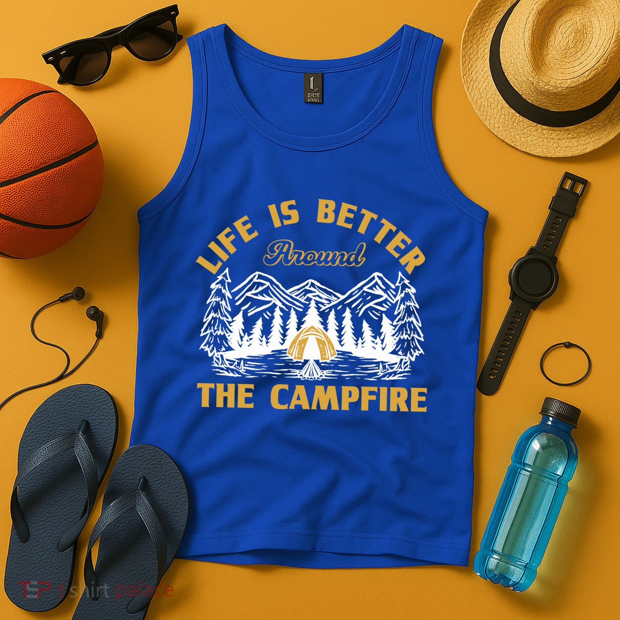 Campfire Lovers Campers Life Is Better Around The Campfire Gift Tank Top