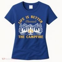 Campfire Lovers Campers Life Is Better Around The Campfire Gift Women's T-Shirt thumb 0