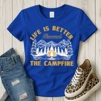 Campfire Lovers Campers Life Is Better Around The Campfire Gift Women's T-Shirt thumb 3