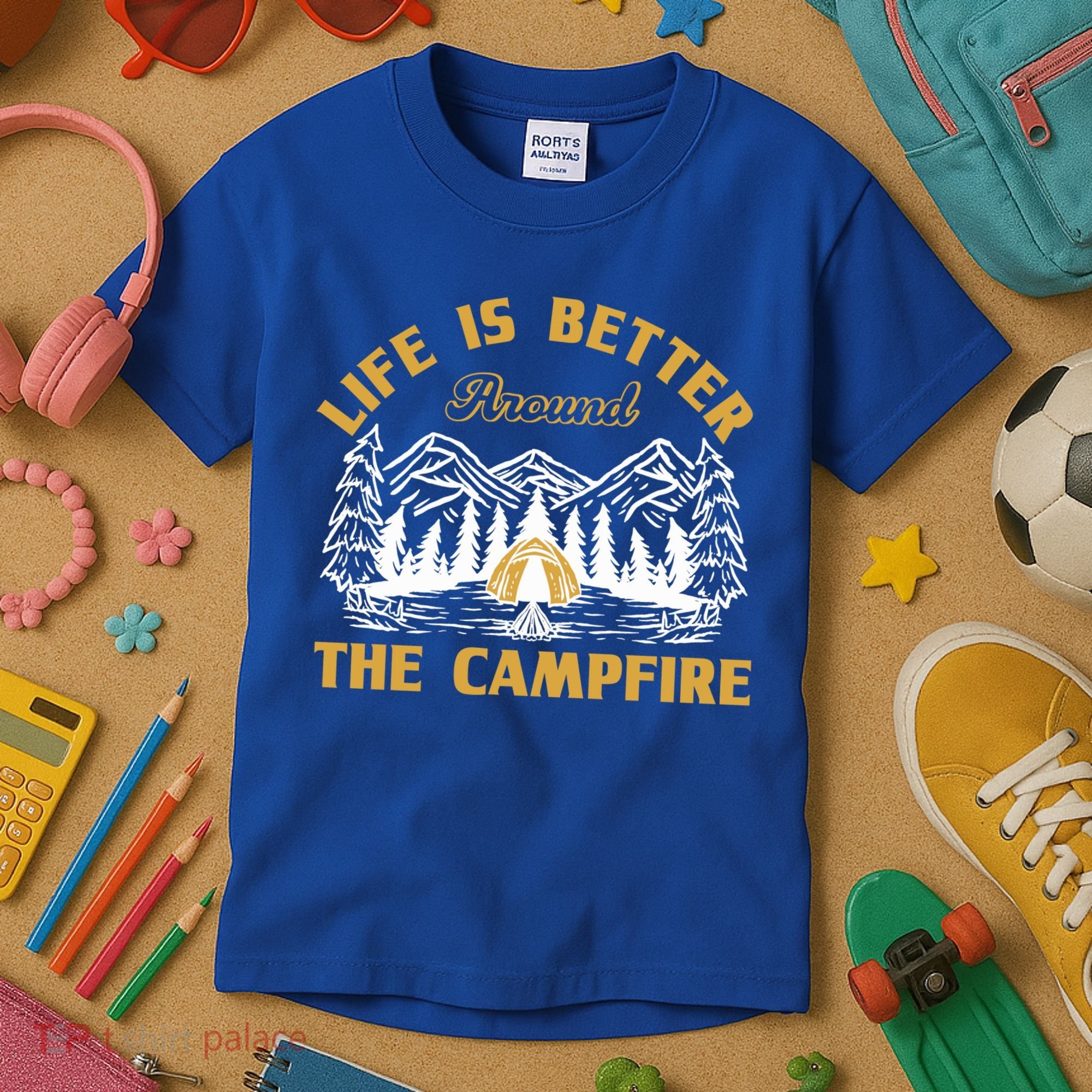 Campfire Lovers Campers Life Is Better Around The Campfire Gift Kids T-Shirt