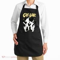 Cat Love Cute Gift Apron thumb 2
