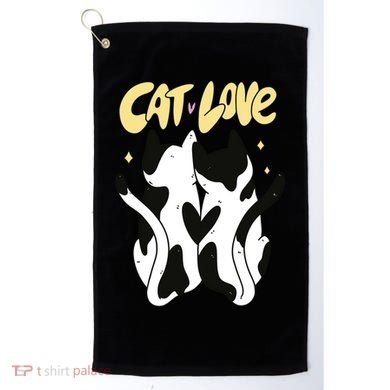 Cat Love Cute Gift Golf Towel
