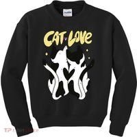 Cat Love Cute Gift Kids Sweatshirt thumb 0