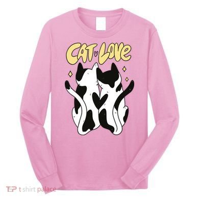 Cat Love Cute Gift Long Sleeve Shirt