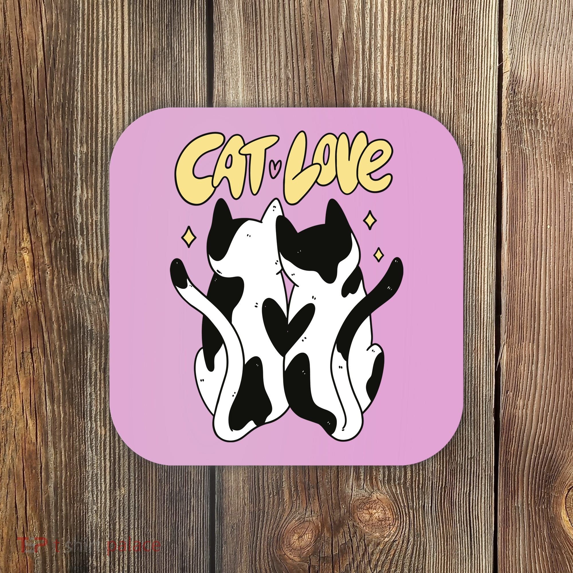 Cat Love Cute Gift Coaster