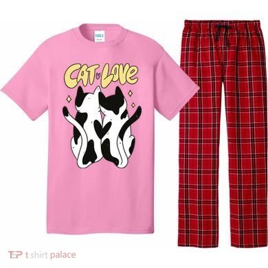 Cat Love Cute Gift Pajama Set