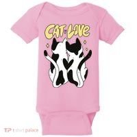 Cat Love Cute Gift Baby Bodysuit thumb 0