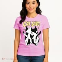 Cat Love Cute Gift Women's T-Shirt thumb 4