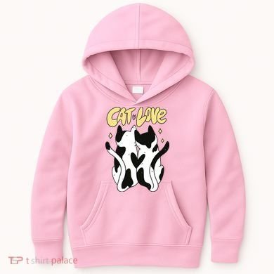 Cat Love Cute Gift Kids Hoodie