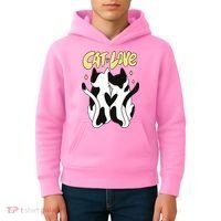 Cat Love Cute Gift Kids Hoodie thumb 4