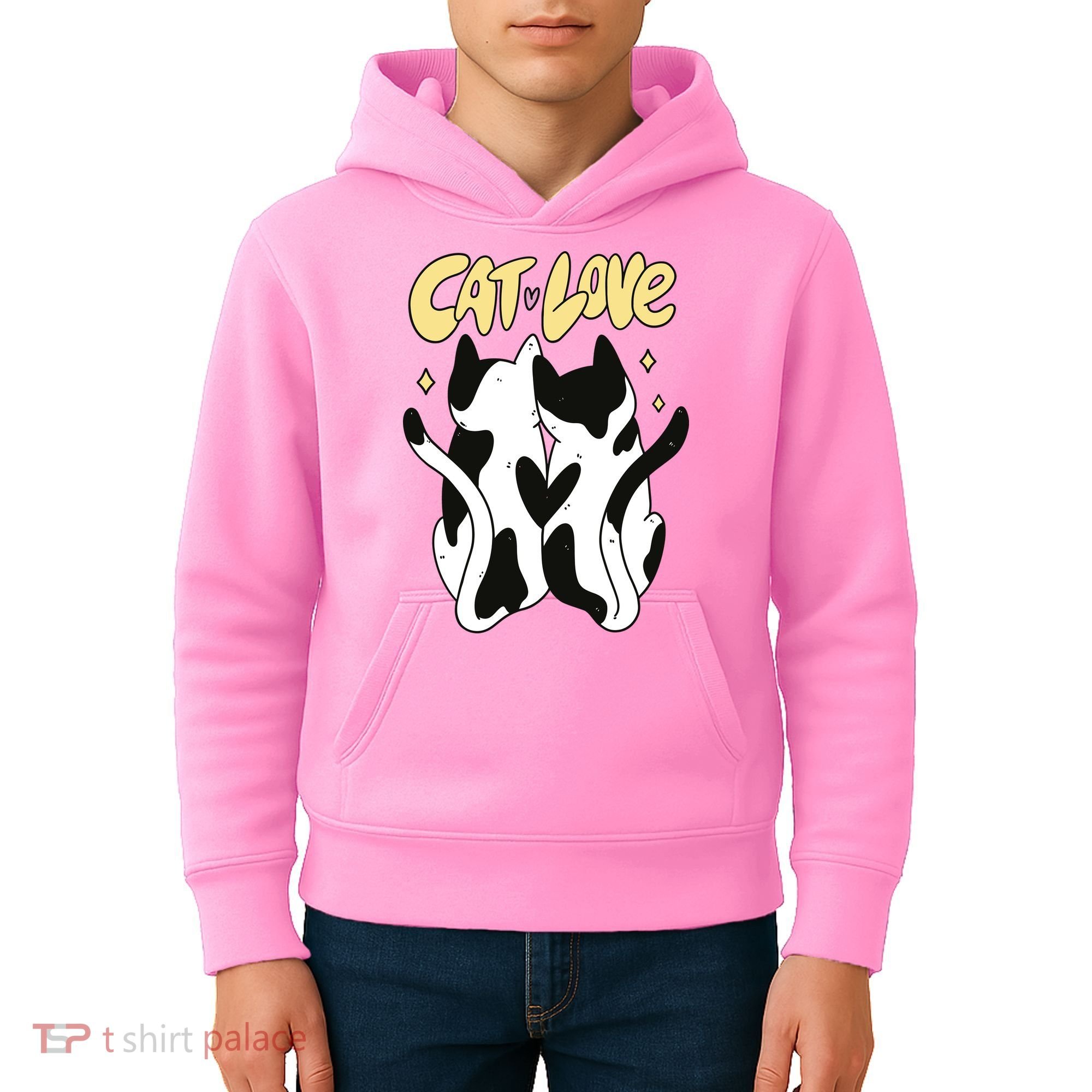 Cat Love Cute Gift Kids Hoodie