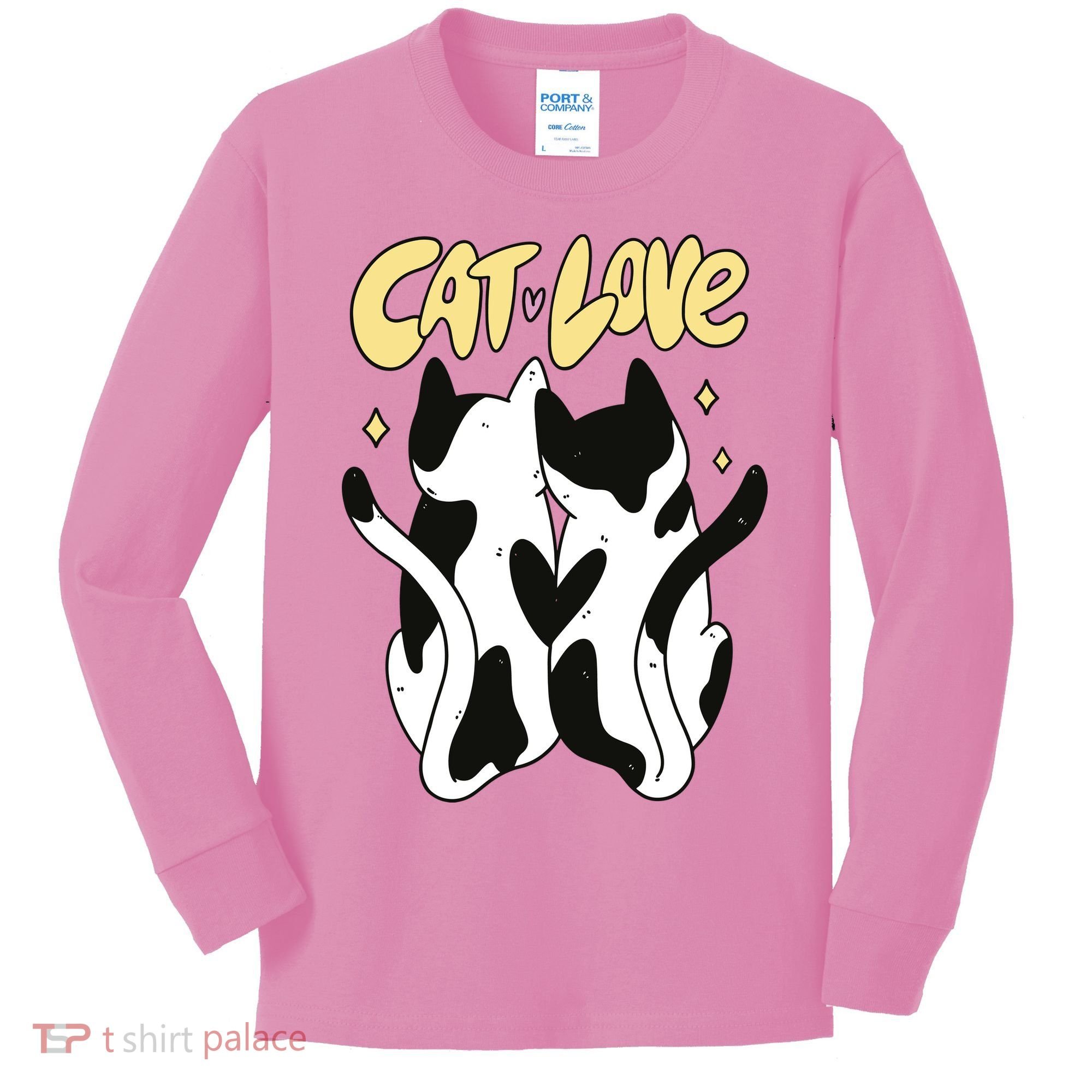 Cat Love Cute Gift Kids Long Sleeve Shirt