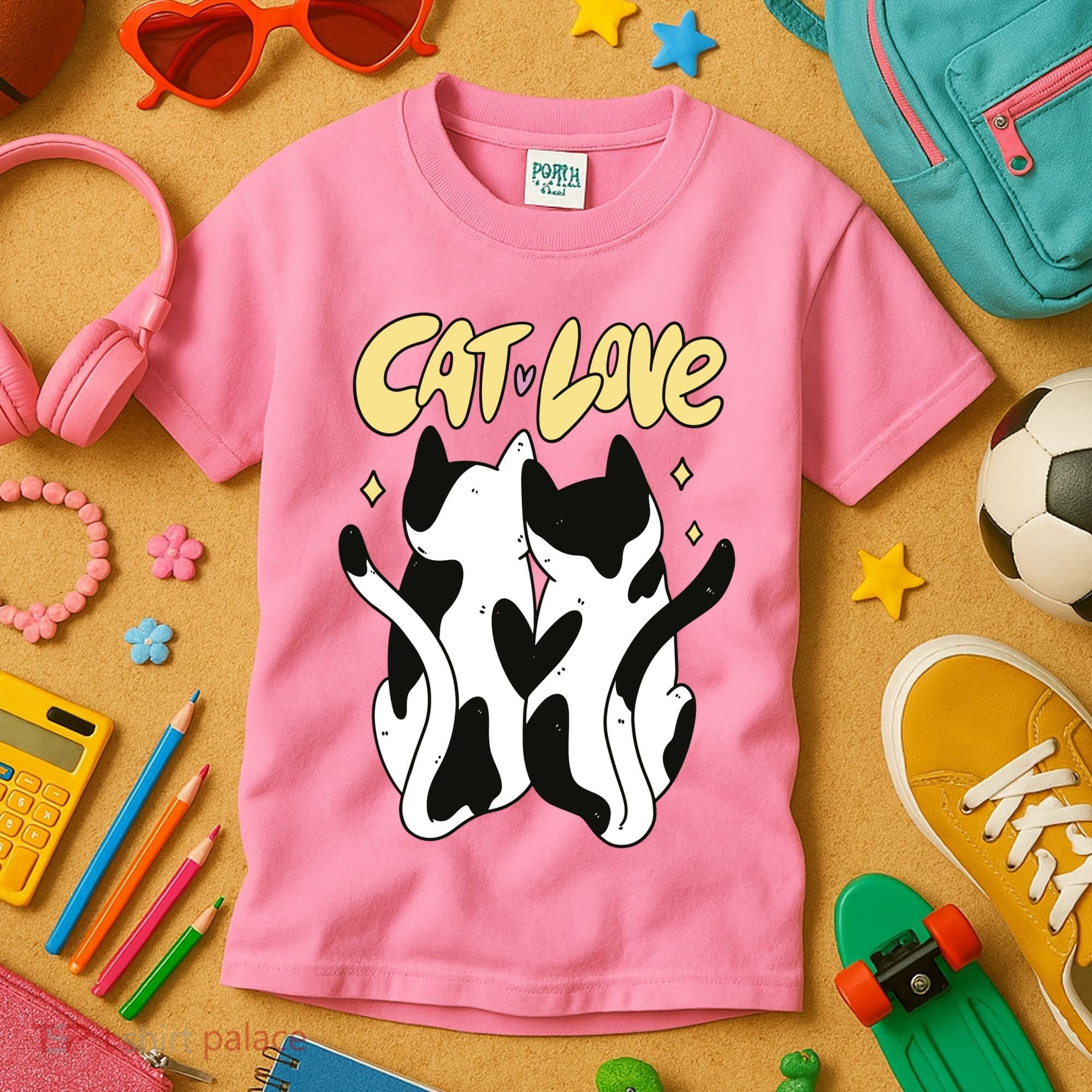 Cat Love Cute Gift Kids T-Shirt