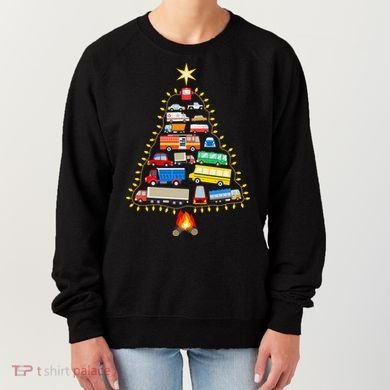 Car Lover Christmas Tree Cute Gift Women's Sweatshirt