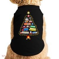 Car Lover Christmas Tree Cute Gift Doggie Tank thumb 0