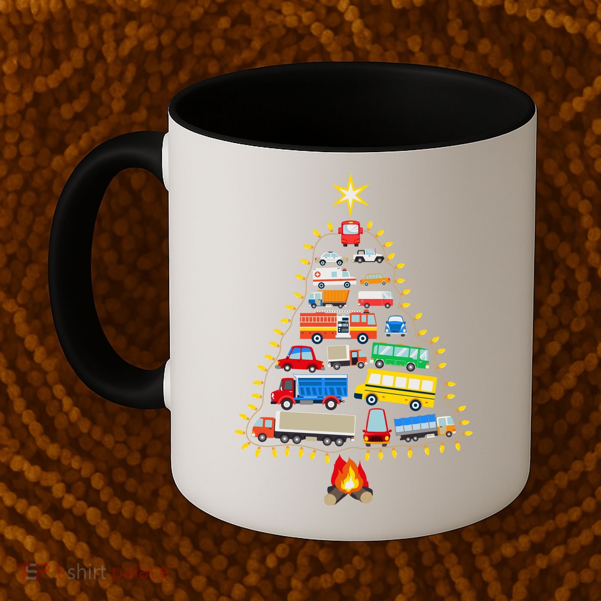 Car Lover Christmas Tree Cute Gift Coffee Mug