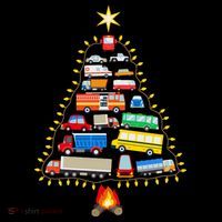 Car Lover Christmas Tree Cute Gift Women's Hoodie thumb 2