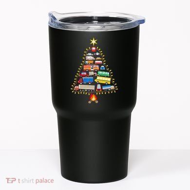 Car Lover Christmas Tree Cute Gift Tumbler