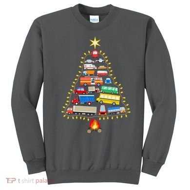 Car Lover Christmas Tree Cute Gift Sweatshirt