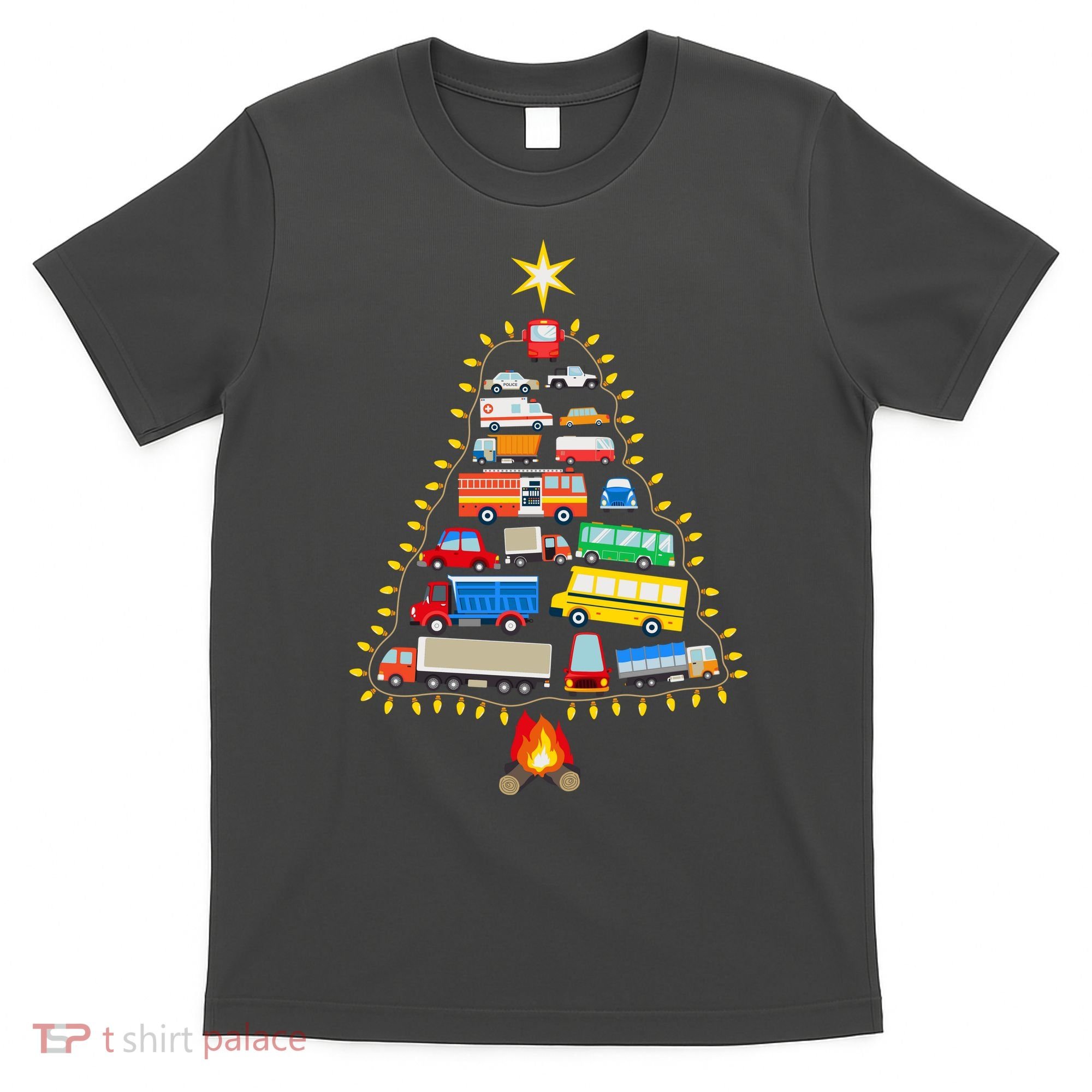 Car Lover Christmas Tree Cute Gift T-Shirt