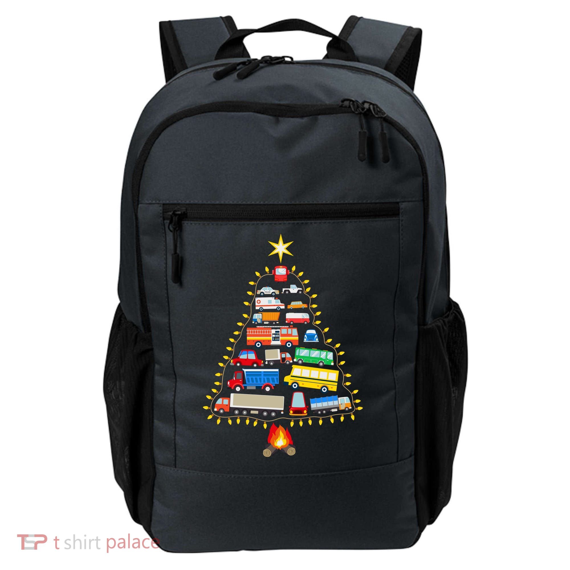 Car Lover Christmas Tree Cute Gift Backpack