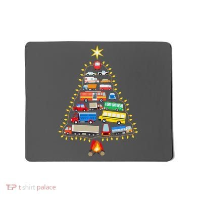 Car Lover Christmas Tree Cute Gift Mousepad