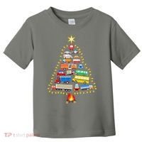 Car Lover Christmas Tree Cute Gift Toddler T-Shirt thumb 0