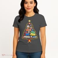 Car Lover Christmas Tree Cute Gift Women's T-Shirt thumb 4