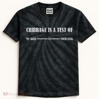Cribbage Lover Cribbage Board Game Champion Cribbage Kids Tie-Dye T-Shirt thumb 0