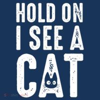 Cat Lover Cat Mom Funny Hold On I See A Cat Baby Bodysuit thumb 2