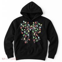 Christmas Light Coquette Bow Hoodie thumb 0