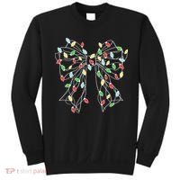 Christmas Light Coquette Bow Sweatshirt thumb 0
