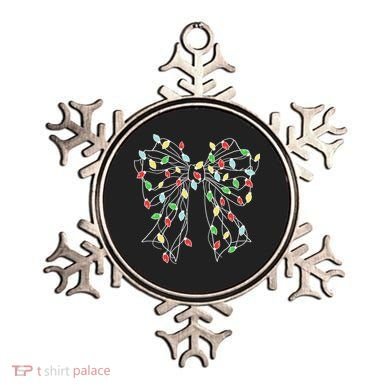Christmas Light Coquette Bow Ornament