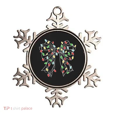 Christmas Light Coquette Bow Ornament