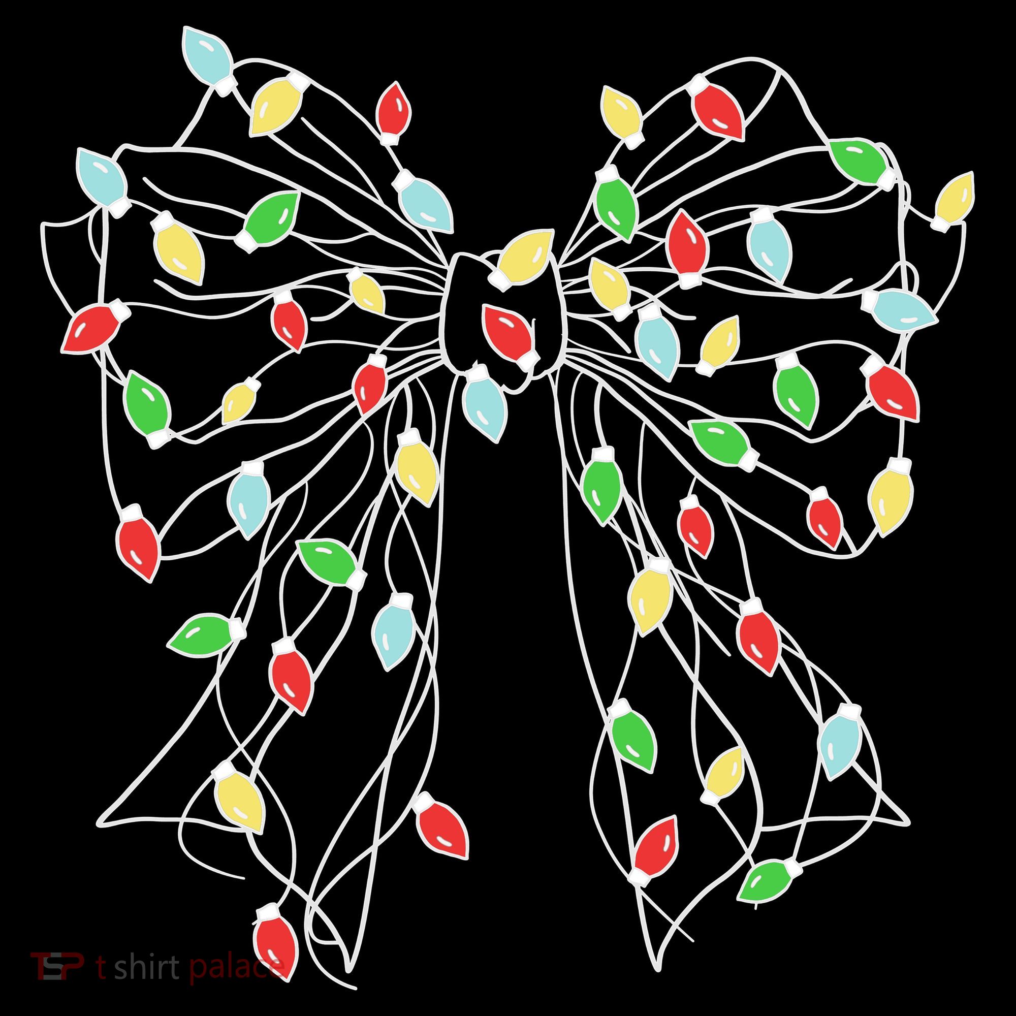 Christmas Light Coquette Bow Ornament