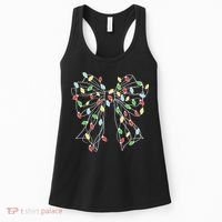 Christmas Light Coquette Bow Women's Tank Top thumb 0