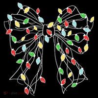 Christmas Light Coquette Bow Toddler Hoodie thumb 2