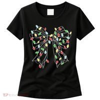 Christmas Light Coquette Bow Women's T-Shirt thumb 0